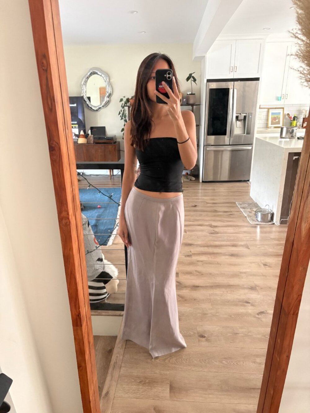 Vintage 90s Isabel Marant purple Parisian Boho maxi skirt